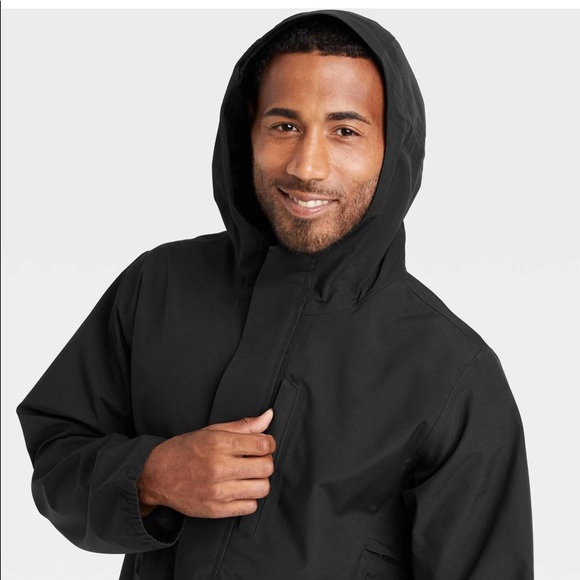 Men’s All in Motion Waterproof Jacket Black Medium - Picture 9 of 9